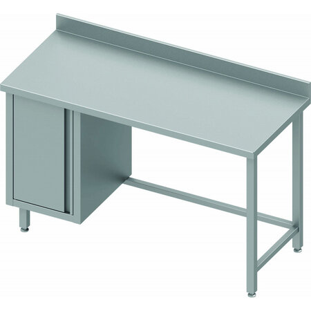 Table inox avec porte a gauche - gamme 600 - stalgast -  - 1900x600 x600xmm