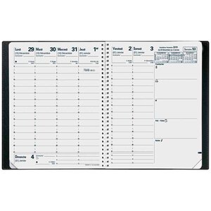 Agenda Semainier Président S + répertoire 21 x 27 cm QUOVADIS
