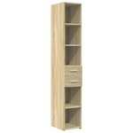 vidaXL Buffet haut chêne sonoma 30x42 5x185 cm bois d'ingénierie