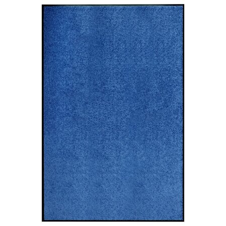 vidaXL Paillasson lavable Bleu 120x180 cm