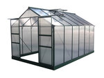 Serre jardin polycarbonate "Dahlia" - 9 24 m² - Vert Sapin