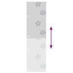 vidaXL Store enrouleur de douche 80x240 cm largeur du tissu 76 cm
