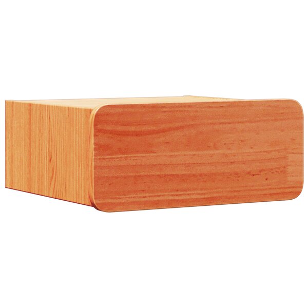 vidaXL Table de chevet avec tiroir Marron cire 39 x 34 x 16 5 cm