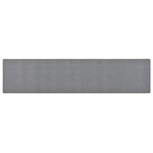 vidaXL Tapis de couloir Gris foncé 50x250 cm