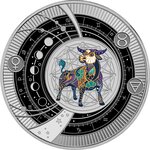 Pièce de monnaie en Argent 500 Francs g 10 Millésime 2025 Zodiac Signs 2025 TAURUS