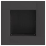 vidaXL Braise Noir 60 x 60 x 30 cm Acier laminé à froid