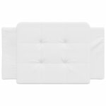 vidaXL Coussin de tête de lit Zadar blanc 80 cm similicuir