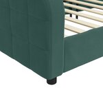 vidaXL Lit de repos vert foncé 80x200 cm velours