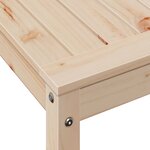 vidaXL Table de rempotage avec étagère 82 5x50x75cm bois massif de pin
