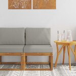 vidaXL Sofa de milieu extérieur Bois d'Acacia Massif