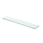 vidaXL Panneaux d'étagère 2 Pièces Verre Transparent 70x12 cm