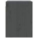 vidaXL Armoires murales 2 Pièces Gris 30x30x40 cm Bois de pin massif