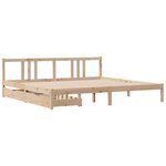 vidaXL Cadre de lit sans matelas 180x200 cm bois massif de pin