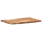 vidaXL Dessus de table Bois d'acacia massif 100x(50-60)x3 8 cm