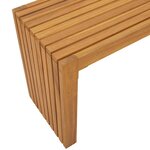 vidaXL Banc de jardin Marron 110 x 30 x 45 cm Bois de teck solide