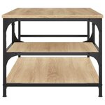 vidaXL Table basse chêne sonoma 90x49x40 cm bois d'ingénierie