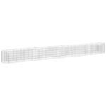 vidaXL Lit surélevé à gabion Fer galvanisé 540x50x50 cm