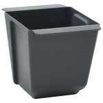 vidaXL Caisses à fleurs pour palettes Euro 24 pc Gris Polypropylène