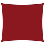 vidaXL Voile de parasol Tissu Oxford carré 3x3 m Rouge