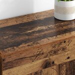 vidaXL Meuble mural Montage mural 2 Pièces Bois ancien 69 5 x 34 x 90 cm