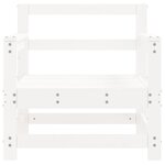vidaXL Chaises de jardin lot de 2 blanc bois massif de pin