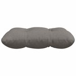 vidaXL Coussins de siège 4 Pièces Taupe 40 x 40 x 12 cm tissu