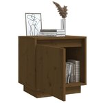 Vidaxl tables de chevet 2pièces marron miel 40x30x40cm bois de pin solide