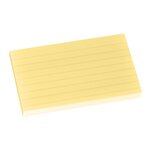 Notes repositionnables jaune ligné post-it 76 x 127 mm - bloc de 100 feuilles - lot de 12