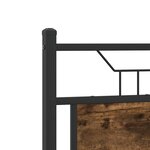 vidaXL Cadre de lit sans matelas chêne fumé 120x200 cm bois ingénierie
