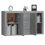 vidaXL Buffet Sonoma gris 120x36x69 cm Bois d'ingénierie
