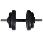 Vidaxl tour de musculation avec jeu d'haltères et poids 60 5 kg