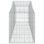 vidaXL Paniers à gabions arqués 12 Pièces 200x50x60/80 cm Fer galvanisé