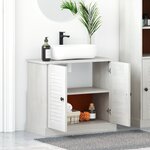 vidaXL Cabinet de Lavabo "VIGO" avec Portes 67 5x34x59 cm en Bois Massif de Pin