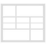 vidaXL Étagère murale Blanc 90x16x78 cm Bois d’ingénierie