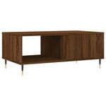 vidaXL Table basse Chêne marron 90x50x36 5 cm Bois d'ingénierie