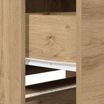 vidaXL Meuble TV Chêne artisanal 162 5 x 34 x 40 cm Bois d'ingénierie