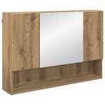 vidaXL Ensemble de mobilier de salle de bain 4 Pièces Chêne artisanal