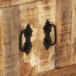vidaXL Buffet 80x30x65 cm bois de manguier brut massif
