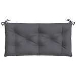 vidaXL Coussin de banc de jardin anthracite 100x50x7 cm tissu oxford