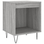 vidaXL Tables de chevet 2 Pièces sonoma gris 40x35x50 cm bois ingénierie