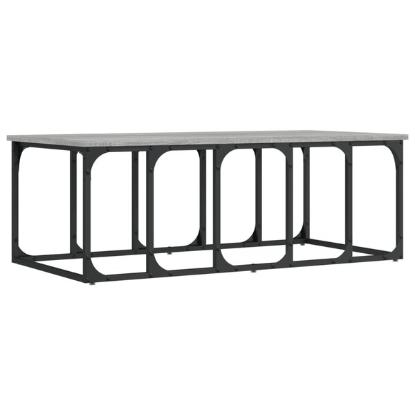 vidaXL Table basse sonoma gris 100x50x35 5 cm bois d'ingénierie