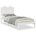 vidaXL Cadre de lit extra long sans matelas 100x210 cm bois massif