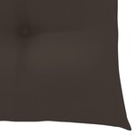 Vidaxl chaises de jardin 4 pièces avec coussins taupe bois de teck solide