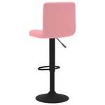 vidaXL Tabouret de bar Rose Velours
