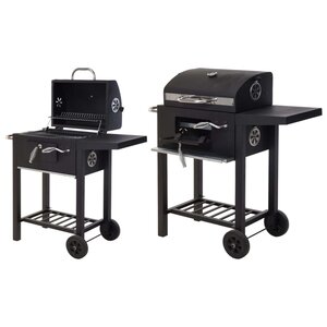 Progarden barbecue au charbon de luxe noir mat