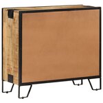 vidaXL Buffet 80x31x71 cm Bois de manguier massif brut