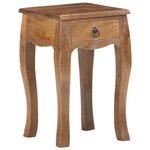 vidaXL Table de chevet 28x28x46 cm Bois de manguier massif