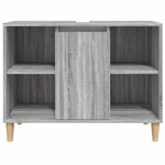 vidaXL Meuble d'évier sonoma gris 80x33x60 cm bois d'ingénierie