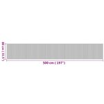 vidaXL Tapis rectangulaire naturel 80x500 cm bambou