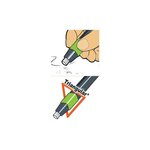 Crayon Gomme Rond 6,75mm Soft-Grip Coloris variés à l'unité MAPED